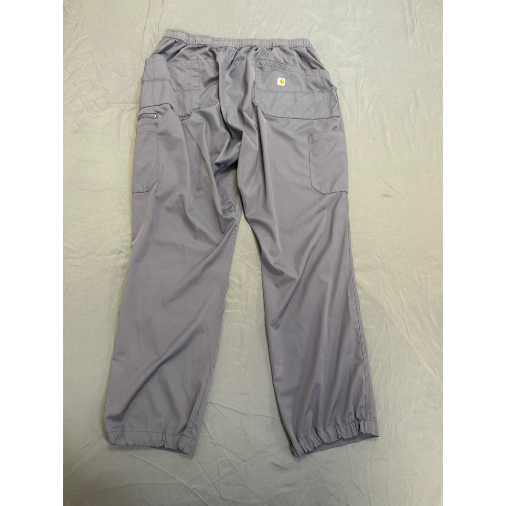 Carhartt Liberty Force Men's Gray Cargo Scrub Pants Elastic Waist CAS108 Size L - Picture 9 of 12